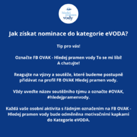 Jak získat nominace do kategorie eVODA?