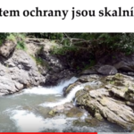 Rybičky a jejich prezentace o korytě řeky Ostravice
