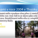 Vodopádí zpracoval prezentaci o ničivých tsunami
